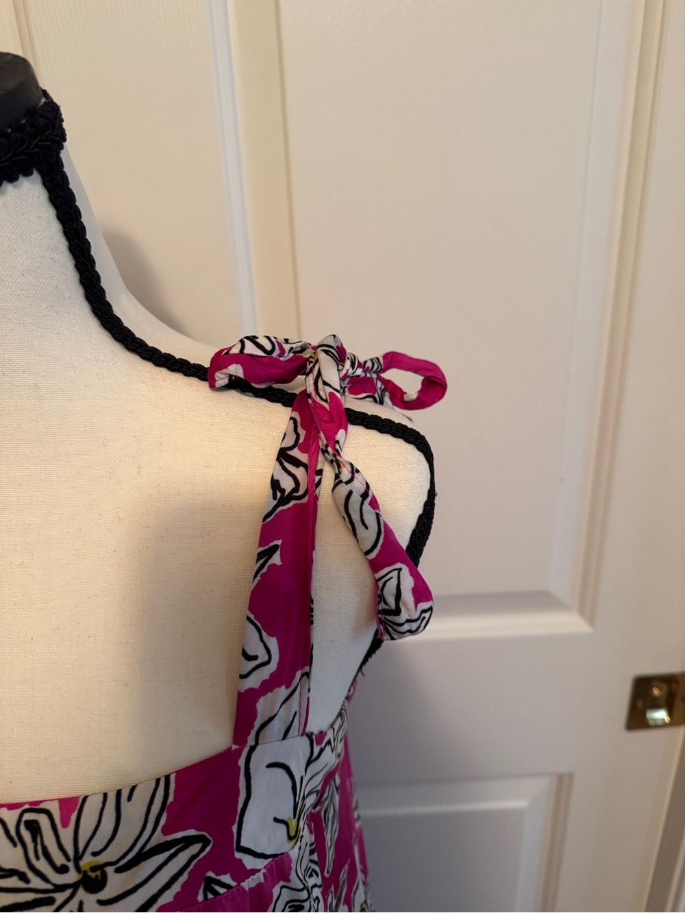 FRNCH Reina Viola Sundress Size L Tiers Pink Floral Italy - Picture 16 of 16